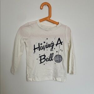 Crewcuts White Long Sleeve Tee - Having A Ball